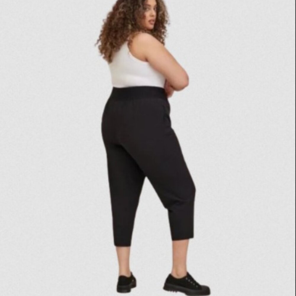 Torrid Black Happy Camper Stretch Woven Active Pant 4X - Picture 3 of 6